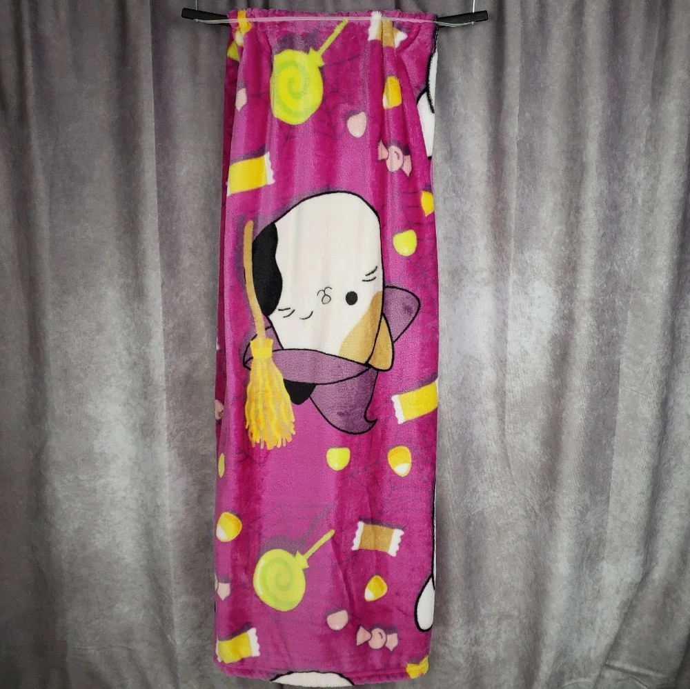 Squishmallows Cam The Cat Halloween Super Soft Plush Throw Blanket 50